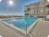 Sunset beachfront heated pool. Private to Sunset guests only.